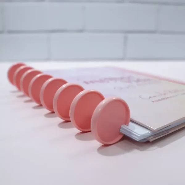 discos caderno inteligente rosa candy