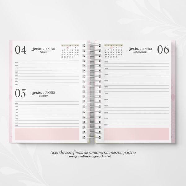 AGENDA PLANNER SÁBADO E DOMINGO JUNTOS