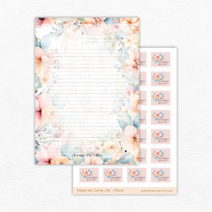 papel de cartas floral