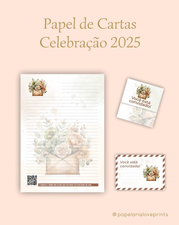 papel de cartas celebração 2025