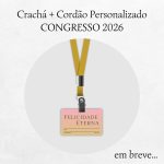 Crachá + Cordão Dourado | Congresso 2026