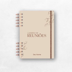caderno de reuniões